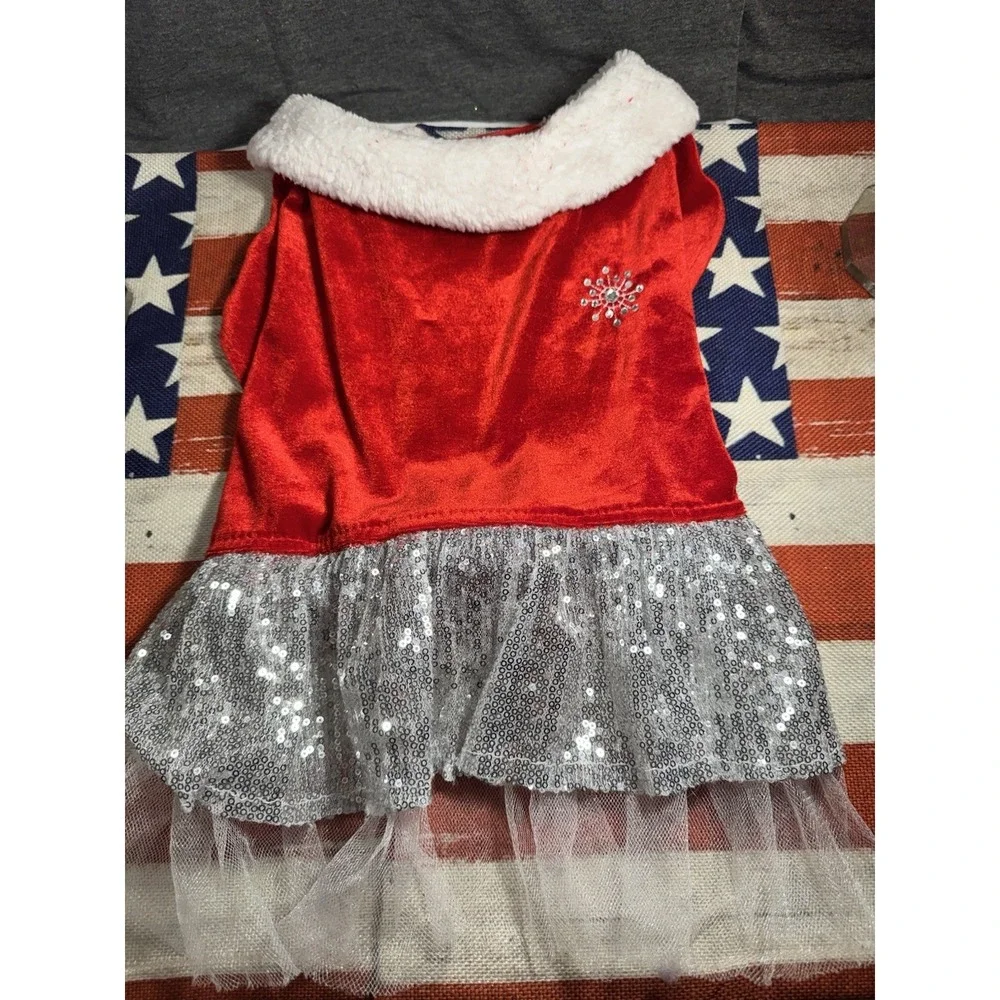 Pet Holiday Christmas Outfit Dog Costume Large